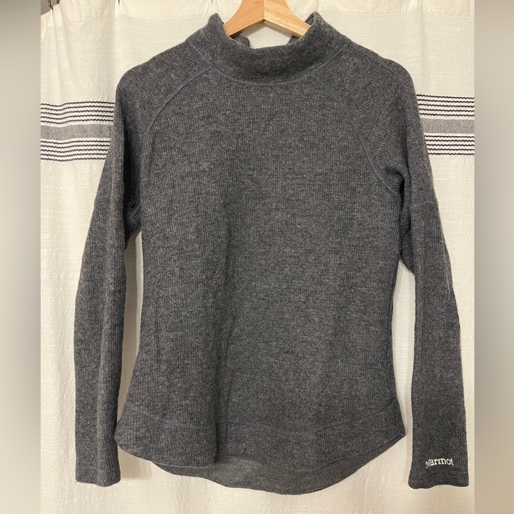 Marmot Women's Charcoal Mock Neck Turtleneck Sweater